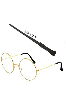 Evimdeyokyok Harry Potter Asası 30 Cm Ve Harry Potter Gözlüğü Seti