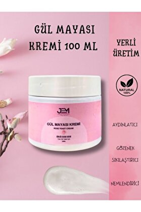 Jem Kozmetik Bitkisel Nemlendirici Gündüz Gül Kremi 100 ml Gül Mayası Kremi