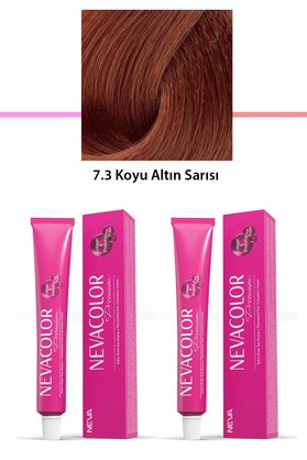 Z12Concept 2 Li Set Premium 7.3 Koyu Altın Sarısı - Kalıcı Krem Saç Boyası 2 X 50 G Tüp