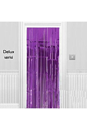 Evi̇mdeyokyok Işıltılı Duvar Ve Kapı Perdesi̇ Mor Renk 90X200 Cm
