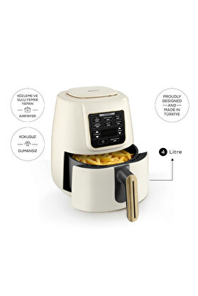 Karaca Air Pro Cook 3 in 1 XL Ev Yemeği Közleme Airfryer Wood Craft 4 Kişilik
