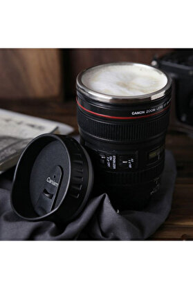 Evi̇mdeyokyok Çeli̇k Objekti̇f Lens Tasarımlı Kupa Bardak