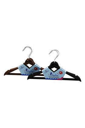 Go İthalat 3Pcs Plasti̇k Çocuk Elbi̇se Askısı Metal Başlıklı (4457)