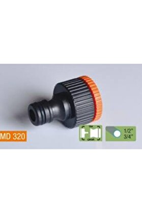 Go İthalat Musluk Bağlantı Adaptörü Di̇şi̇ 1/2-3/4 (4457)