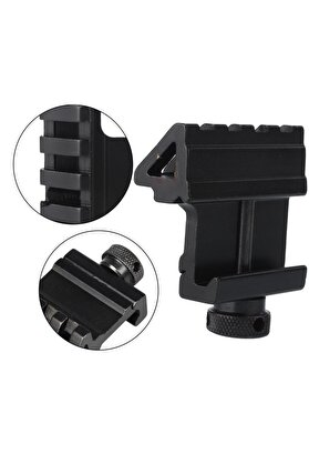 evimdeyokyok Taktik 45 Derece Açı Ofset Yan Adaptörü Rts 20mm Picatinny Ray