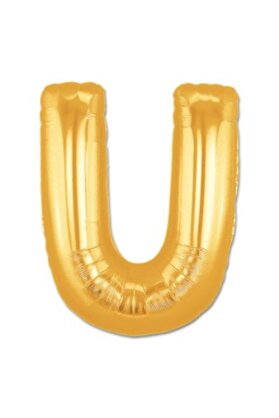 Go İthalat U Harf Folyo Balon Altın Renk 40 İnç (4457)