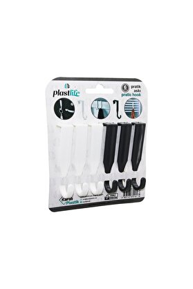 Go İthalat 6Pcs - Tek Kollu Çok Amaçlı - Tak Çıkar Prati̇k Plasti̇k Askı (4457)