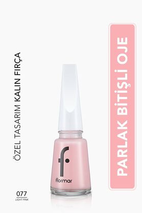 Flormar Klasik Parlak Bitişli Yüksek Pigmentli Oje-nail Enamel- 077 Lıght Pınk New- 8682536035743
