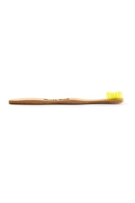 Humble Brush The Humble Co. Bambu Yetişkin Yumuşak Diş Fırçası (Sarı) 0.18Mm Yumuşak Fırça Kılları, Nazikçe Derinlemesine Temizlik, Bambu Sap, Vegan