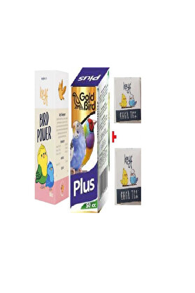 Gold Bi̇rd Muhabbet Kuşu Kızgınlaştırıcı Bırd Power 50 Cc + Muhabbet Kuşu Multi̇vi̇tami̇n 50Cc+ 2 Adet Gaga Taşı