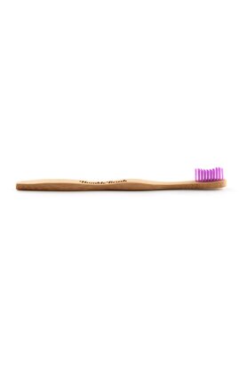 Humble Brush The Humble Co. Bambu Yetişkin Yumuşak Diş Fırçası (Lila) 0.18Mm Yumuşak Fırça Kılları, Nazikçe Derinlemesine Temizlik, Bambu Sap, Vegan