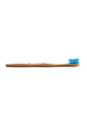 Humble Brush The Humble Co. Bambu Yetişkin Orta Sert Diş Fırçası (Mavi) 0.18Mm Yumuşak Fırça Kılları, Orta Sertlikte Güçlü Temizlik, Bambu Sap, Vegan