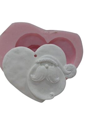 Kalıpcınızburada Kalp  Noel Baba Si̇li̇kon Kalıp - K530