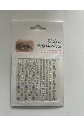 Ai̇rbrush Tattoo Face Gems Damlalar Yapışkanlı Yüz Taşı Seti̇