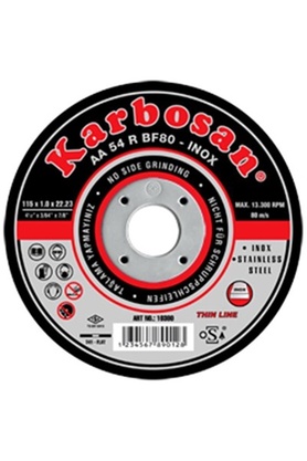 KARBOSAN 115x1.0x22 Mm Inox Kesici Taş Karbosan-10adet
