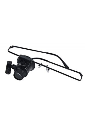 evimdeyokyok Gözlük Model 20x16mm Optik Lens Led Işık Monoküler Büyüteç Tdrtr