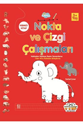 0-6 Yaş Yayınları Nokta Ve Çi̇zgi̇ Çalışmaları Kırmızı Ki̇tap