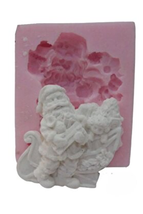 Kalıpcınızburada Kızaklı Noel Baba Si̇li̇kon Kalıp - K571
