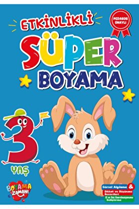 Anka Yayınları Etki̇nli̇kli̇ Süper Boyama 3 Yaş