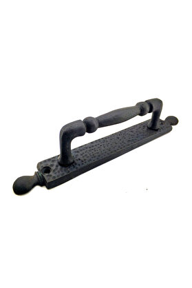 evimdeyokyok Antika Tarz Dekoratif Pirinç Misket Çekme Kapı Kolu - 223x33 Mm, Oksit Tdrtr