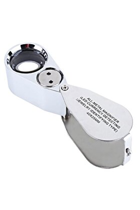 evimdeyokyok Kontrol Için Özel Kutulu Metal Işıklı Lup 40x25 Tdrtr