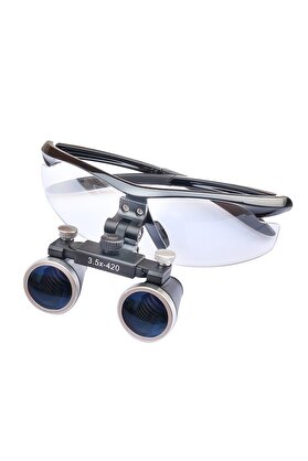 evimdeyokyok 3.5x - 420 Mm Diş Cerrahi Gözlük Lens Büyüteç Taşıma Çantalı Tdrtr