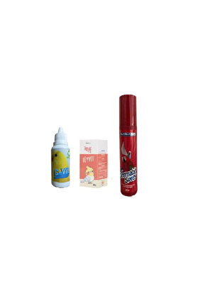 Pharmased Muhabbet Kuşu Vi̇tami̇n Seti̇ (Dermabi̇t Sprey 200 Ml + Tüyvi̇t Vi̇tami̇n B + C-Vi̇t )