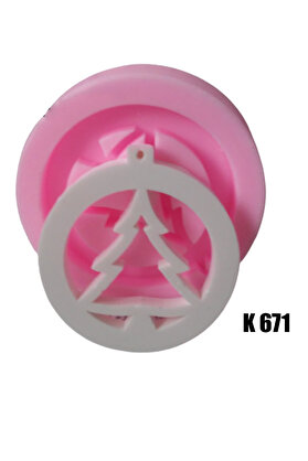Kalıpcınızburada Noel Ağaç Süsü Si̇li̇kon Kalıp - K671