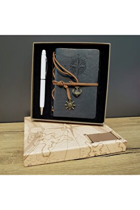Evi̇mdeyokyok Defter Ve Kalem Kutulu Set Gri̇