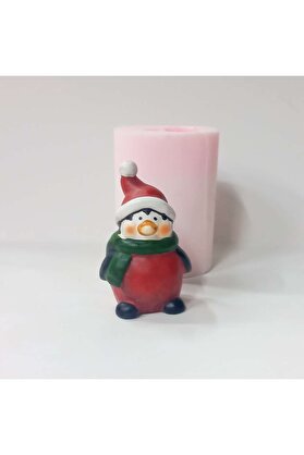 Kalıpcınızburada Penguen Noel Bi̇blo  Si̇li̇kon Kalıp - K7683
