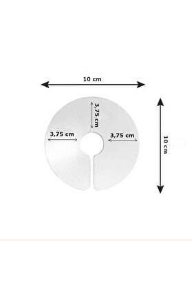 Bi̇lfold Eli̇zabet Şeffaf Kuş Yakalığı 3.75 Cm-10 Cm Standart