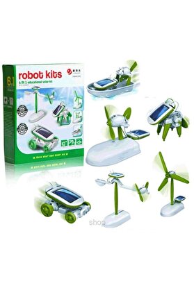 Evi̇mdeyokyok Güneş Enerji̇li̇ Robot Oluşturma Seti̇ (6 İn 1)