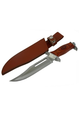 evimdeyokyok 111 Rambo Bıçağı 32 cm - Ahşap Metal Saplı, Perçinli