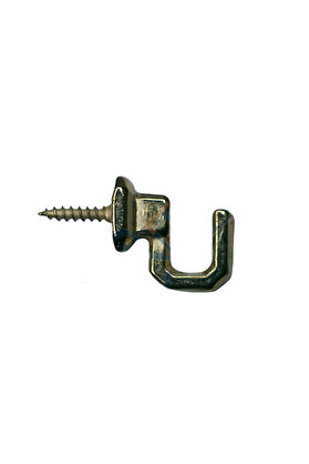 evimdeyokyok Vidalı Kanca, Askı Küçük - 15x18mm, Sarı - 100 Adet