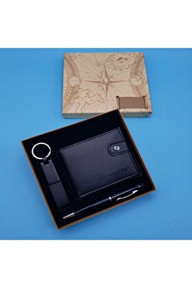 evimdeyokyok Siyah Touchpen Kalem Anahtarlık Ve Cüzdan Tdrtr
