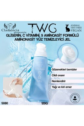 Twg Amino Asit Fırçalı Yüz Temizleyici Jel