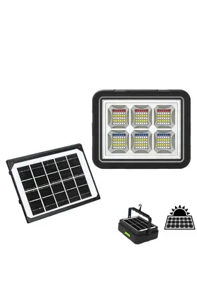 evimdeyokyok 150W Güneş Enerjili Solar Kamp Feneri - Projektör WS-5570