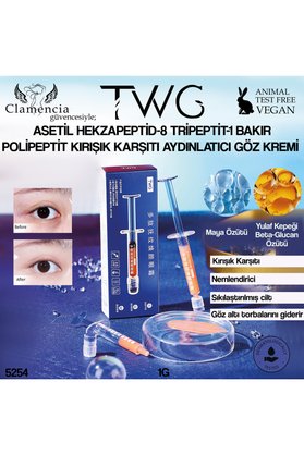 Twg Polipeptid Kırışık Karşıtı Aydınlatıcı Gözaltı Kremi