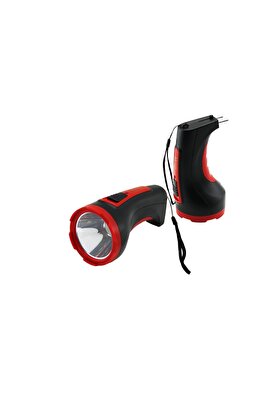 Go İthalat 3W Tek Led Bombeli̇ Gövde Fi̇ş Şarjlı El Feneri̇ Uzun Mesafeli̇ (4457)