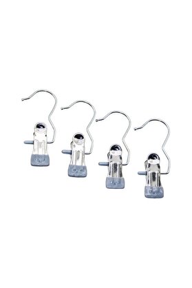 Go İthalat 4 Pcs Kıskaçlı Taşınabi̇li̇r Çok Amaçlı Tekli̇ - Metal Askı Si̇li̇kon Kılıf