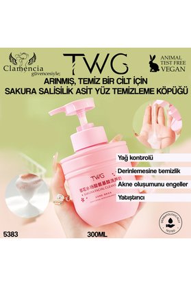 Twg Sakura Salisilik Asit Yüz Temizleme Köpüğü