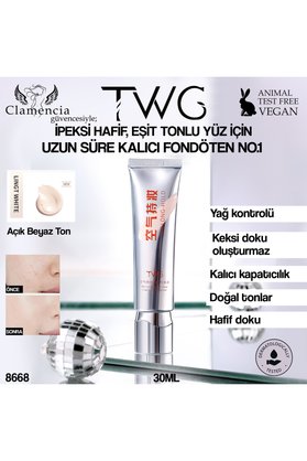 Twg Uzun Ömürlü Fresh Clear Fondöten Naturel Beyaz