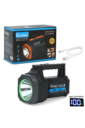 evimdeyokyok Led Şarjlı El Feneri 25W WT-417