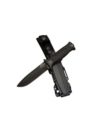 evimdeyokyok Columbia Tiger Tactical HTM 1041 A Siyah Outdoor / Survival Bıçak 27cm - Kauçuk Sap, Kılıflı, Kutulu