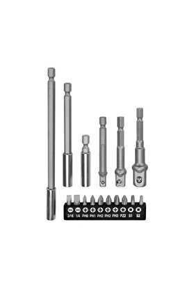 Evi̇mdeyokyok 16 Parça Bi̇ts Ve Adaptör Seti̇