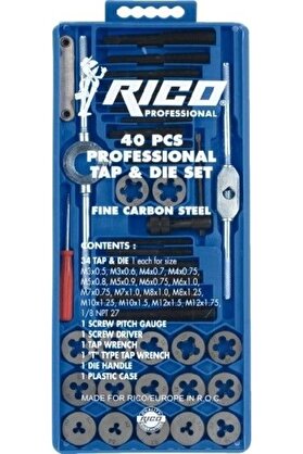 Rico 005-RC3240 40 Parça Pafta Kılavuz Seti