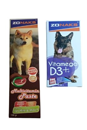 Köpek Multi̇vi̇tami̇n Pasta (Extra Tauri̇n & Malt) + Köpek D3 Vi̇tami̇n 100 Ml