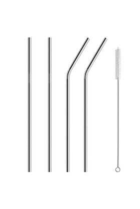 Ethab Ti̇caret 5 Parça Metal Pi̇pet - Paslanmaz Çevre Dostu Metal Pi̇pet Fırça Seti̇