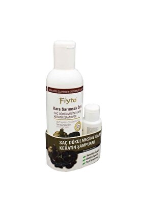 Fiyto Kara Sarımsak Özlü Saç Dökülmesi Keratin Şampuanı 500 ml Serum Hediyeli