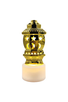 evimdeyokyok 12 li Ramazan Ayaklı Led Işık Gold Renk Gün Işığı MZ6200-235